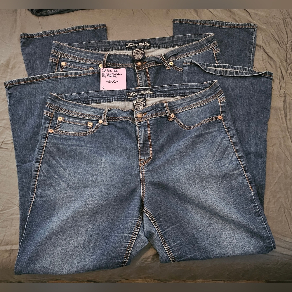 BUNDLE OF 2! Torrid Dark Blue Boot Cut Jeans